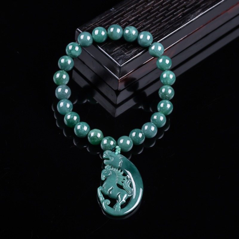 Jewelry & Watches Vitopoulos Reviews - Natuurlijke Jadeïet Blue Water Zodiac Horse
