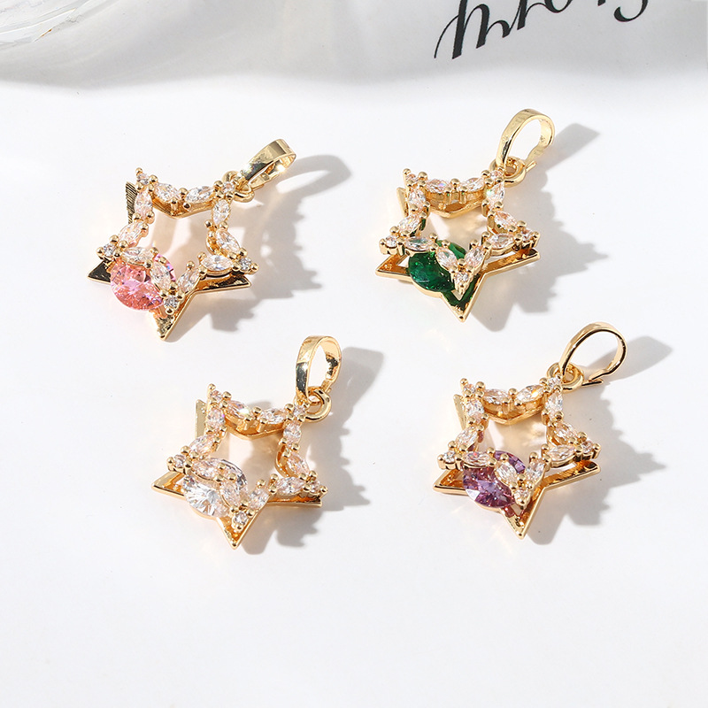 Diamond Stud Earrings - 10 Stks/zak Nieuwe Mode Diamant Studs