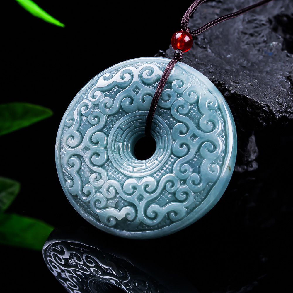 Jewelry & Watches Vitopoulos Reviews - Natuurlijke Birmese Jadeïet Bloem Hanger Ketting