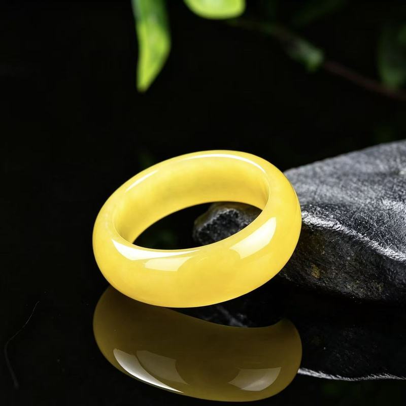 Jewelry & Watches Vitopoulos Reviews - Echte A-klasse jadeietring met volledig gele