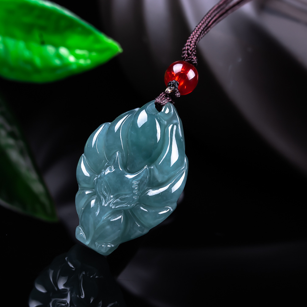 Jewelry & Watches Vitopoulos Reviews - Natuurlijke Birmese Jadeïet Vos Hanger Ketting