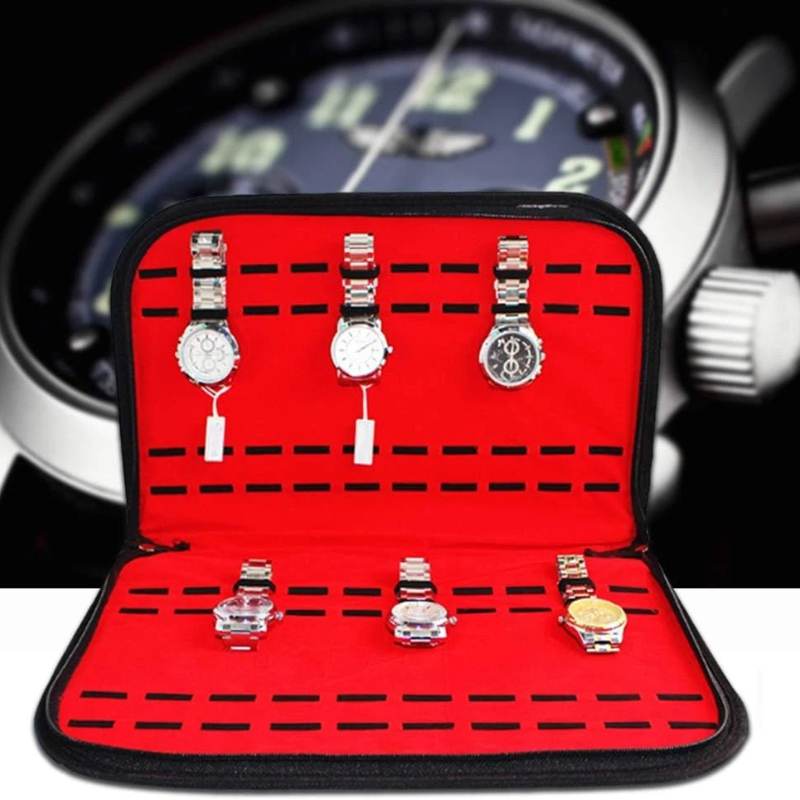 Jewelry Organizer Watches - 20 slots horloge-opbergtas Handig reishorlogetasje Herenhorlogedoos