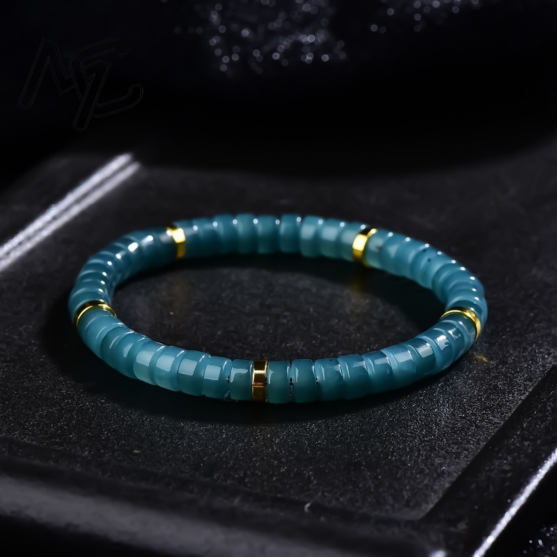 Jewelry & Watches Vitopoulos Reviews - Natuurlijke Jadeïet Blauw Water Abacus Kralen