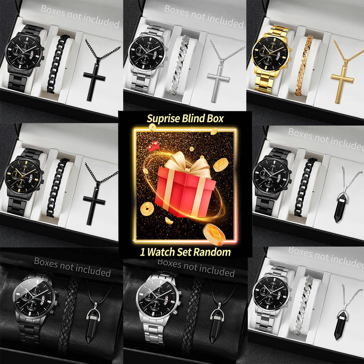 Jewelry Watch Making - Verrassing Mystery Horloge Blind Box-3 stks/set