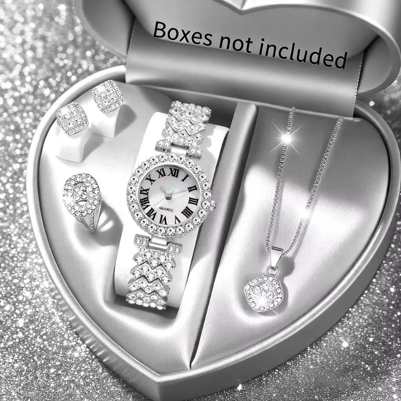 5 STKS Luxe Strass Dameshorlog - Jewelry Watch Making recensie en prijs