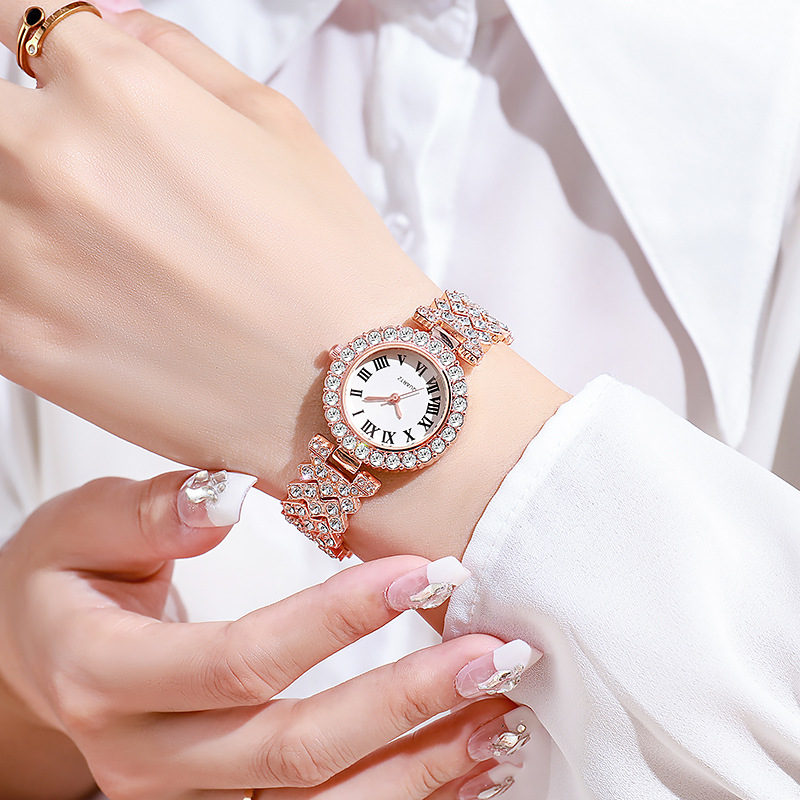 5 STKS Luxe Strass Dameshorlog - Jewelry Watch Making recensie en prijs