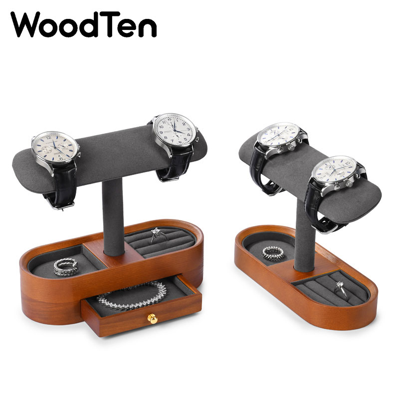 Houten horloge-displaystandaar - Jewelry Organizer Watches recensie en prijs