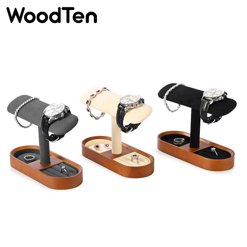 Houten horloge-displaystandaar - Jewelry Organizer Watches recensie en prijs