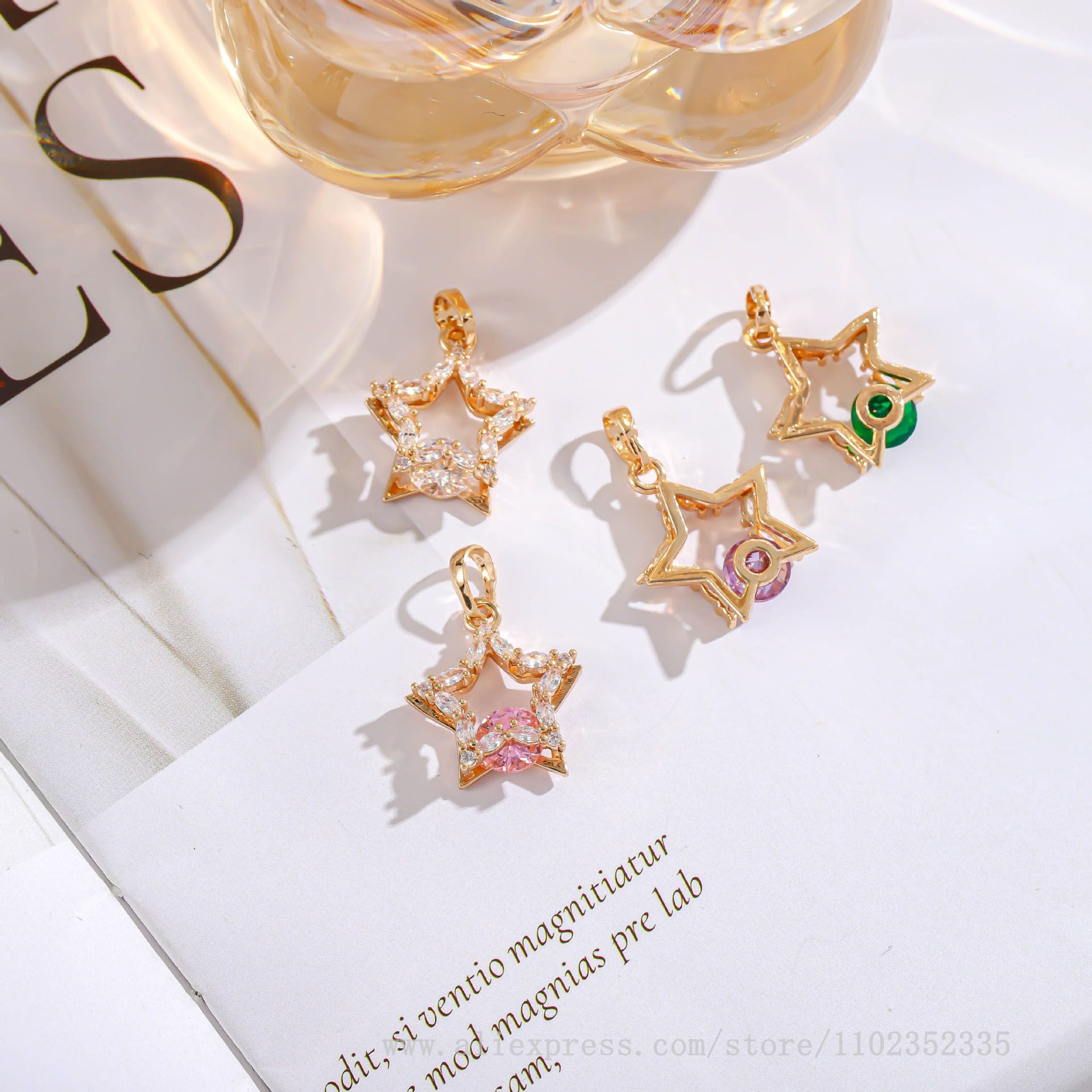 10 Stks/zak Nieuwe Mode Diaman - Diamond Stud Earrings recensie en prijs