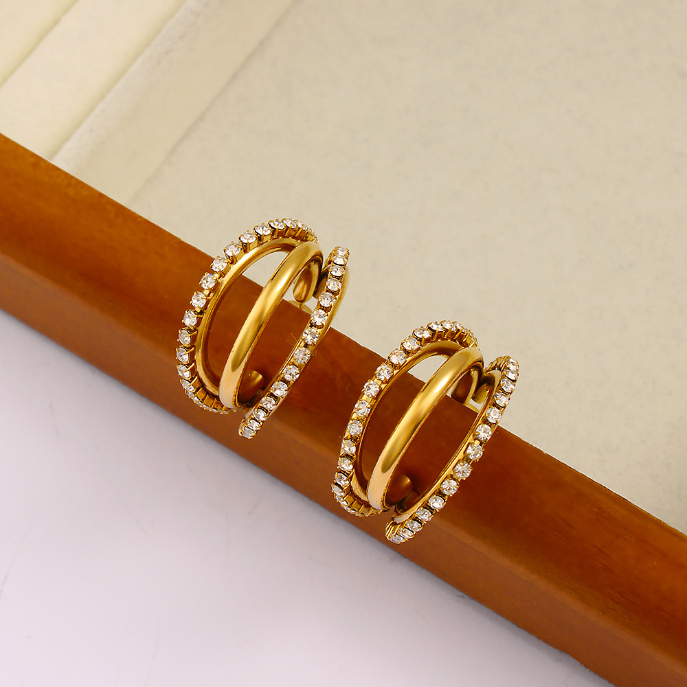 DIY accessoires Exquise C-vorm - Diamond Stud Earrings recensie en prijs