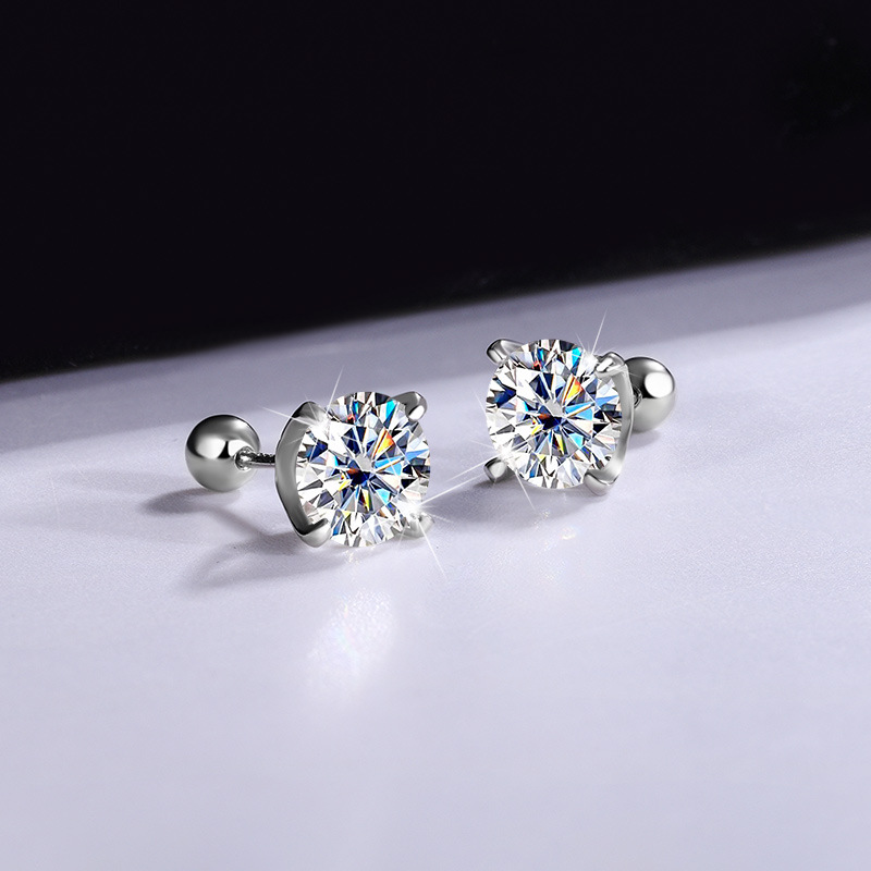 1/2 Karaat Moissanite Stud Oor - Diamond Stud Earrings recensie en prijs