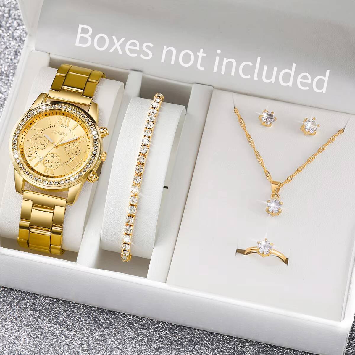 6 stks/set mode strass damesho - Jewelry Watch Making recensie en prijs