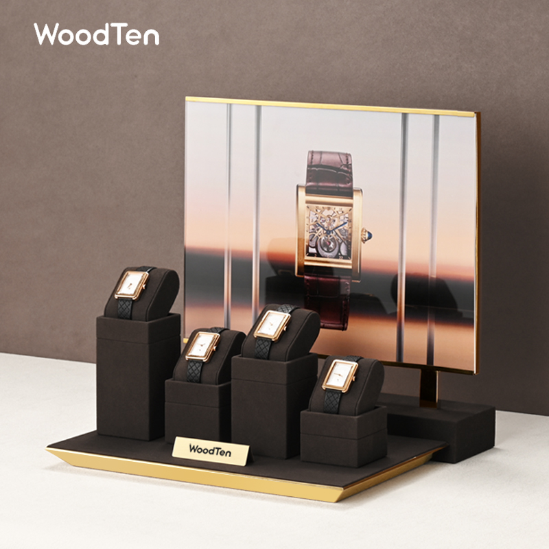 WoodTen Microfibe Horlogestand - Jewelry Organizer Watches recensie en prijs