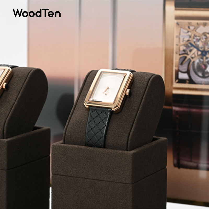 WoodTen Microfibe Horlogestand - Jewelry Organizer Watches recensie en prijs
