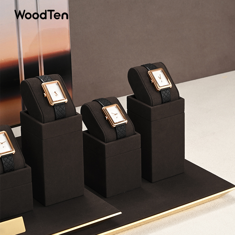 WoodTen Microfibe Horlogestand - Jewelry Organizer Watches recensie en prijs