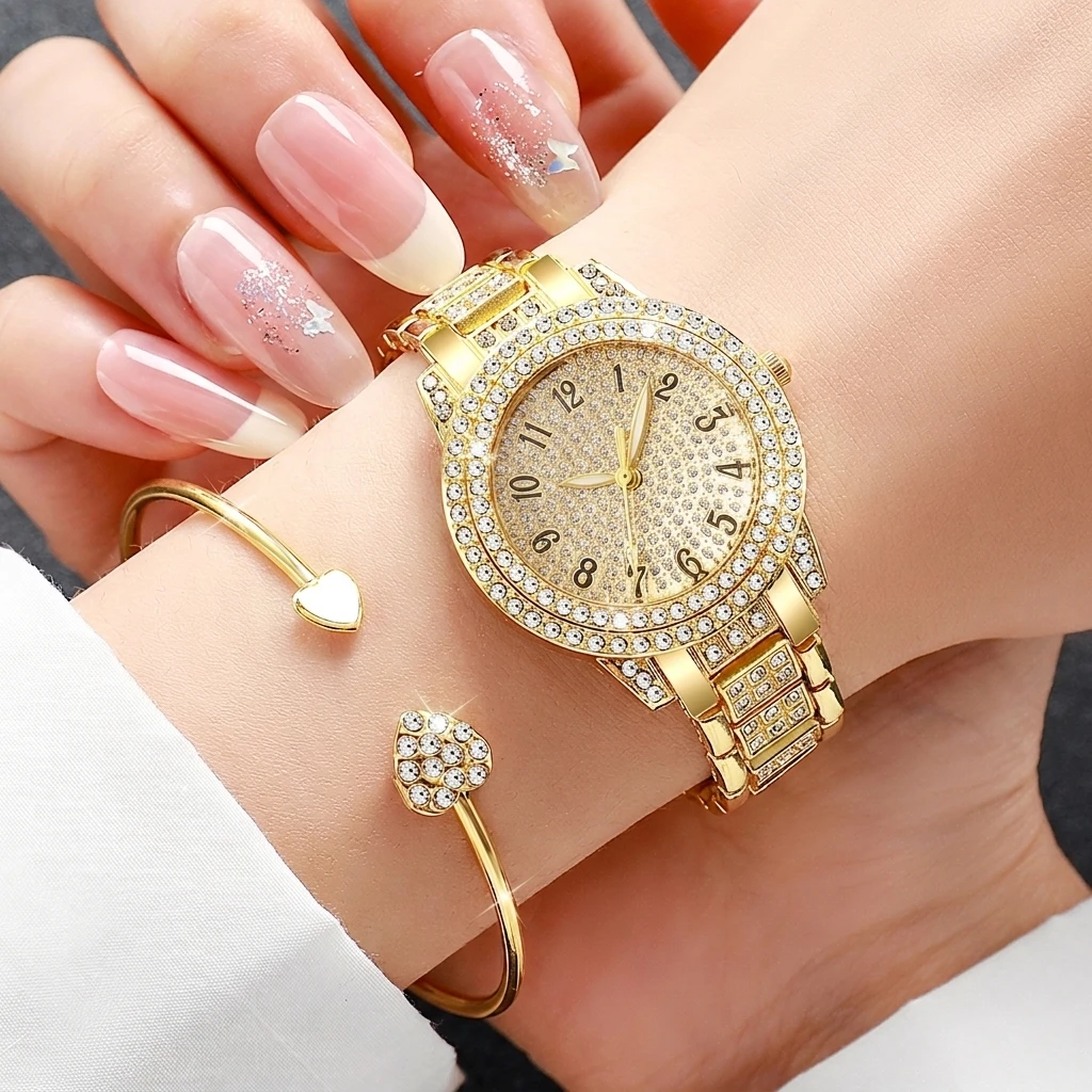 6PCS Fashion Rhinestone Damesh - Jewelry Watch Making recensie en prijs