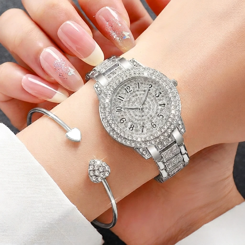 6PCS Fashion Rhinestone Damesh - Jewelry Watch Making recensie en prijs