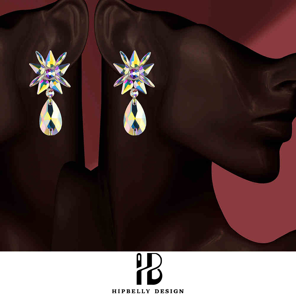 Buikdans Prestaties Accessoire - Diamond Stud Earrings recensie en prijs